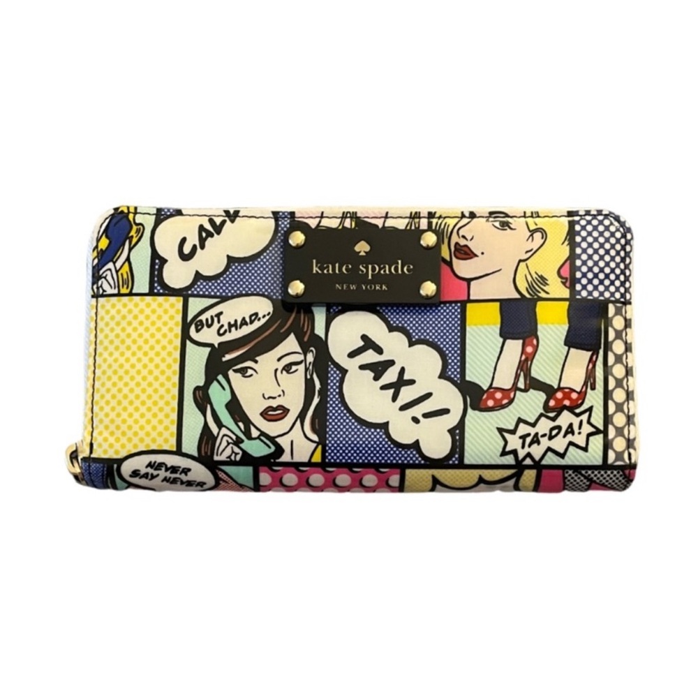 Kate Spade Comic Pop Art Zip Around Wallet – NWT